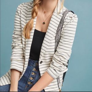 Anthropologie Striped Blazer